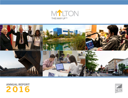 Town of Milton 2016 Annual Report