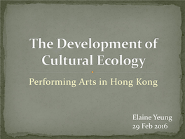 The Development of Cultural Ecology