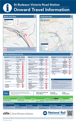 St Budeaux Victoria Road Station I Onward Travel Information Buses and Taxis Local Area Map