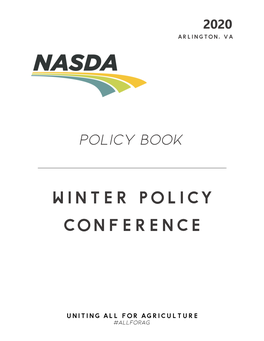 Policy Book Winter Policy Conference