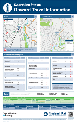 Local Area Map Buses Taxis