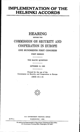 Hearing the Baltic Question 1989.Pdf