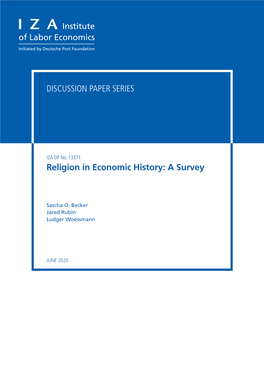 Religion in Economic History: a Survey