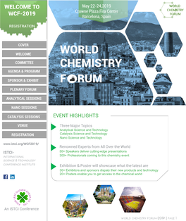 Brochure of World Chemistry Forum-2019.Pdf