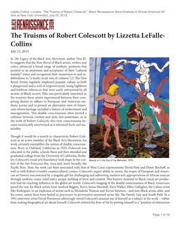 The Truisms of Robert Colescott by Lizzetta Lefalle- Collins July 22, 2013