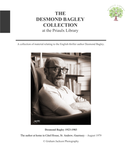 THE DESMOND BAGLEY COLLECTION at the Priaulx Library