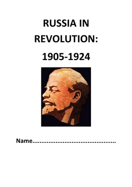 Russia in Revolution: 1905-1924
