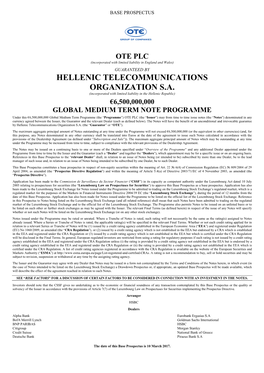 Hellenic Telecommunications Organization S.A