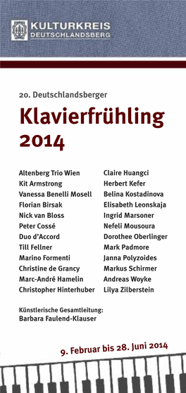 Klavierfrühling 2014