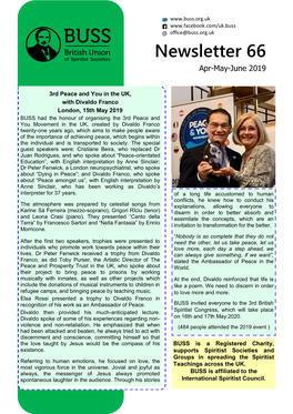 Newsletter 66 Apr-May-June 2019