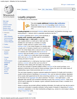 Loyalty Program - Wikipedia, the Free Encyclopedia