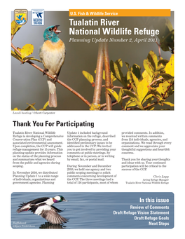 Tualatin River National Wildlife Refuge Planning Update Number 2, April 2011