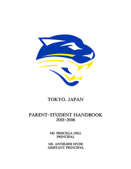 TOKYO, JAPAN Parent-Student Handbook