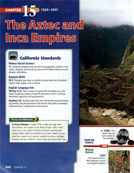 Chapter 15 the Aztec and Inca Empires