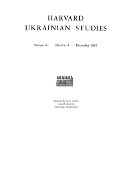 The Hunnic Language of the Attila Clan 428 OMELJAN PRITSAK Nikolaj Leskov's Reminiscences of Kiev: Examples of His Memoir Style 477 CATHERINE D