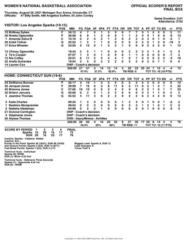 Box Score Sparks