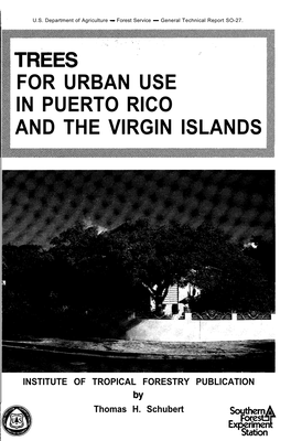 For Urban Use in Puerto Rico and the Virgin Islands
