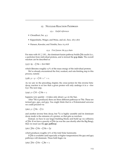 15 Nuclear Reaction Pathways