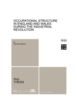 Occupational Structure in England and Wales During the Industrial Revolution