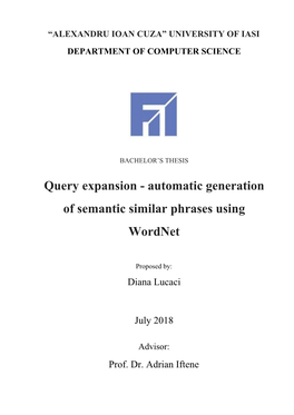 Query Expansion - Automatic Generation of Semantic Similar Phrases Using Wordnet