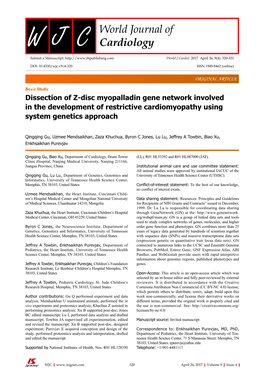 World Journal of Cardiology