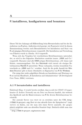 A R Installieren, Konfigurieren Und Benutzen