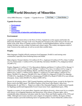 World Directory of Minorities