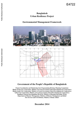 Bangladesh Urban Resilience Project Environmental Management