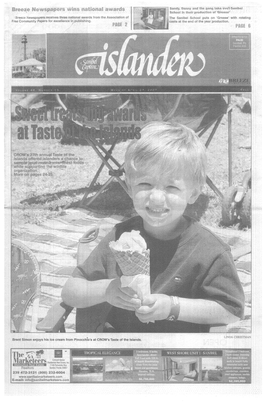 Sanibel-Captiva-Islander.Com LAURA BLASKOWITZ Find a Shell and Pick It up from Left to Right: Diane Stone of Deltona Found a Junonia on Turner Beach on April 16