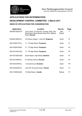 Planning Applications, Government Guidance Issued 6 July 2010 Is Clear That Local Planning Authorities Must Continue to Have Regard to the Development Plan