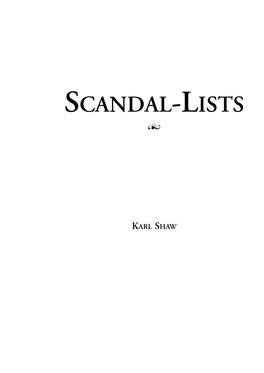 Scandal-Lists S