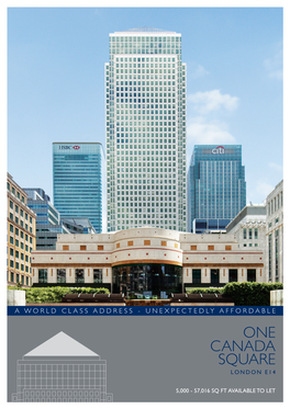 One Canada Square London E14