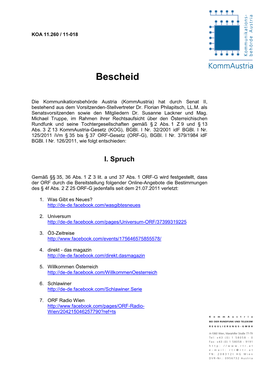 RV Soziale Netzwerke Nach Beschlussfassung