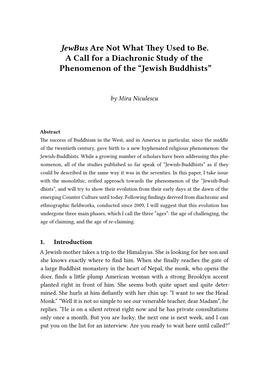 Jewish Buddhists”