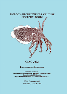 CIAC 2003 Programme and Book of Abstracts