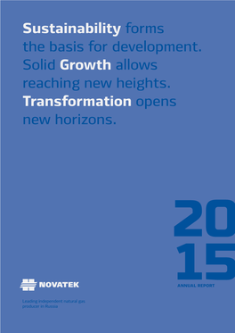 Novatek. Annual Report 2015