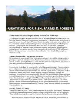 Farms and Fish: Balancing the Bounty of Our Lands and Waters