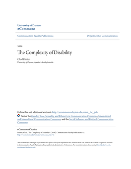 The Complexity of Disability