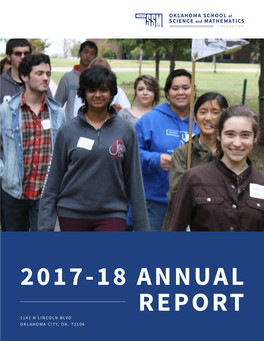 2017-18 Annual Report 1141 N Lincoln Blvd Oklahoma City, Ok, 73104 Ossm Mission