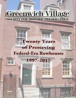 Federal Houses Landmarked Or Listed on the State & National Registers of Historic Places, 1999