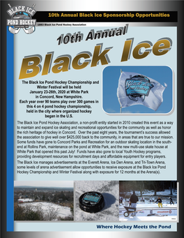 10Th Annual Black Ice Sponsorship Opportunities