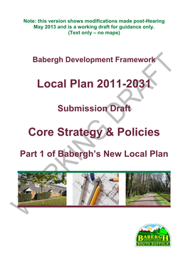 Local Plan 2011-2031 Core Strategy & Policies