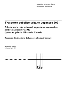 Trasporto Pubblico Urbano Luganese 2021