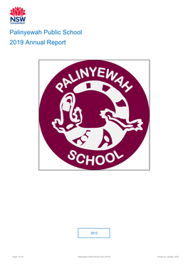 2019 Palinyewah Public School Annual Report