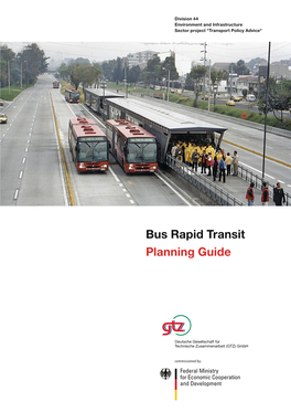 Bus Rapid Transit Planning Guide