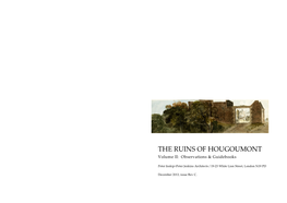 THE RUINS of HOUGOUMONT Volume II: Observations & Guidebooks
