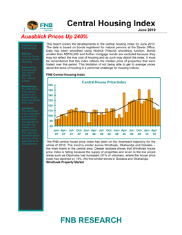 Housing Index June 2010