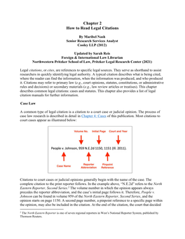 Chapter 2 How to Read Legal Citations