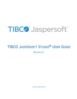 TIBCO Jaspersoft Studio User Guide