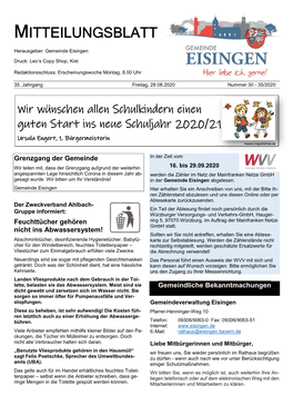 Mitteilungsblatt